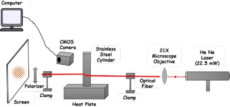 Schematic representation of the experimental setup. | Download ...