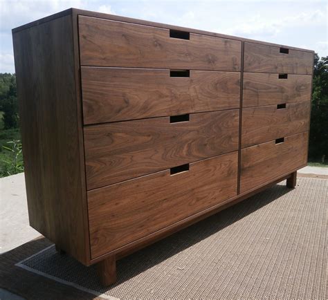 X8420bw Hardwood Dresser With 8 Inset Drawers Flat Sides Etsy In 2021