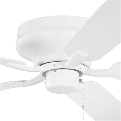 Kichler Basics Pro Legacy Patio 52 In Matte White Indooroutdoor Flush