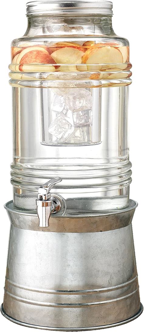 Amazon Circleware Breeze Glass Beverage Dispenser With Base Metal