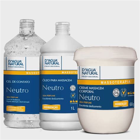 Kit Creme Gel Leo De Massagem Neutro D Agua Natural L Submarino