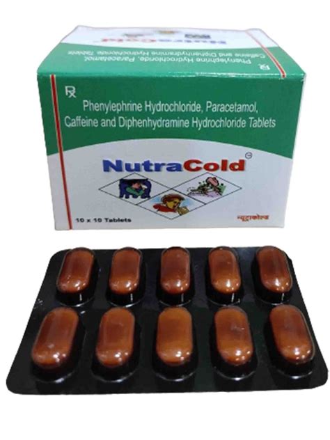 Nutra Cold Tablet Packaging Size 10 X 10 Tablets At Rs 125box In Indore