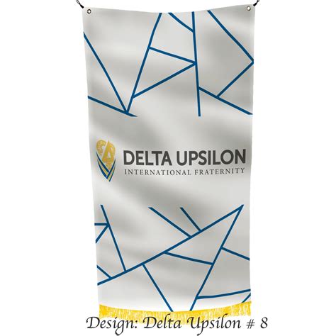 Delta Upsilon Officially Licensed Flag Banner Etsy