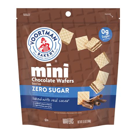 Voortman Zero Sugar Mini Chocolate Wafers Shop Cookies At H E B