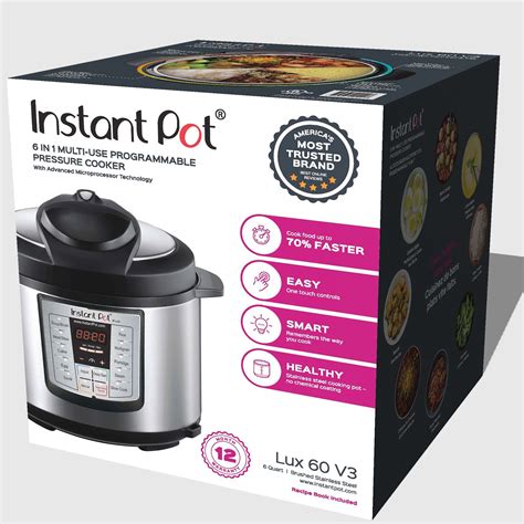 Instant Pot Lux In Multi Use Programmable Pressure Cooker Quart