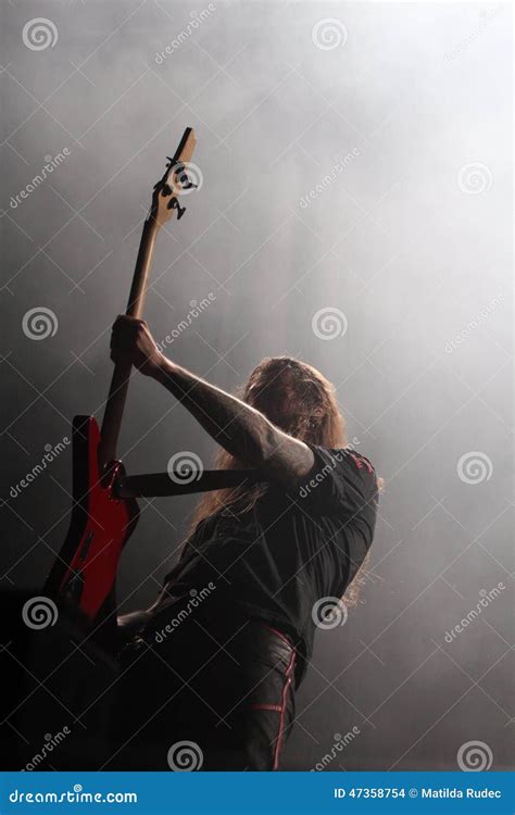 Guitar Player Rock Heavy Metal Concert Editorial Stock Image Image Of