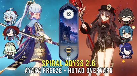 C0 Ayaka Freeze And C1 Hutao Overvape Genshin Impact Abyss 2 6