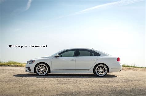 Stylish Transformation Of White Vw Passat With Aftermarket Parts
