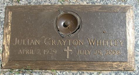 Julian Crayton Whitley 1929 2008 Find A Grave Memorial