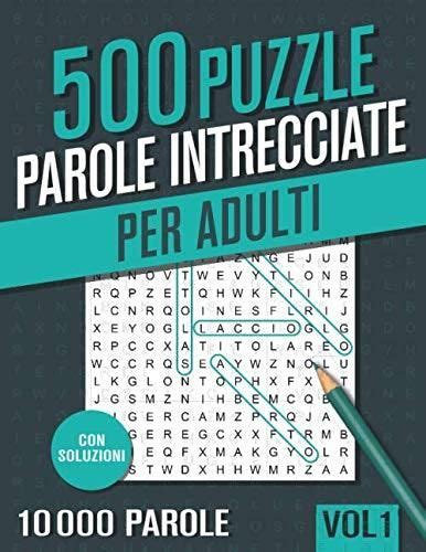 Parole Intrecciate Crucipuzzle Per Adulti Puzzle Con