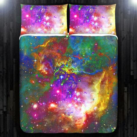 Galaxy Dekbedovertrek Galaxy Deken Galaxy Beddengoed Galaxy Etsy