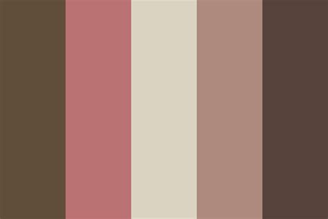 Milk chocolate and Strawberries Color Palette