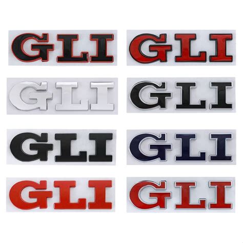 3d Metal Gli Logo Car Rear Trunk Letter Badge Decal Emblem Sticker