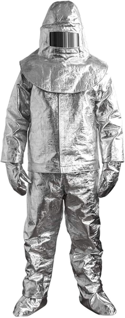 Pusaman Aluminum Foil Fireproof Suit 1000 Degree Heat Resistant