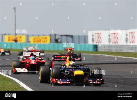 Red Bull Racing Rb8 Leads Fernando Alonso Hi Res Stock Photography And