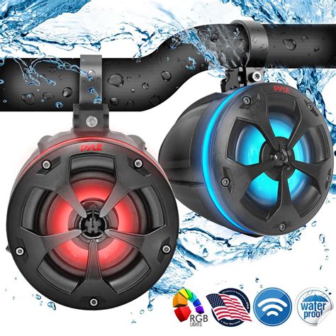 Pyle PLUTV45BTR 5 Marine And Waterproof Vehicle Speakers On The