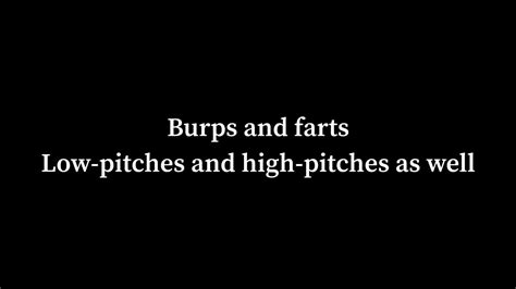 Burp And Fart Sound Effects High Pitched And Low Pitched Too Youtube