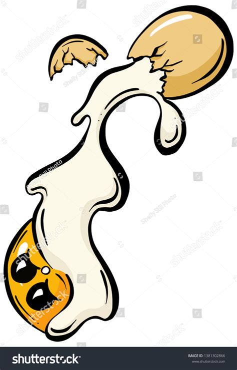 Cartoon Vector Broken Egg Character Stock Vector (Royalty Free) 1381302866 | Shutterstock