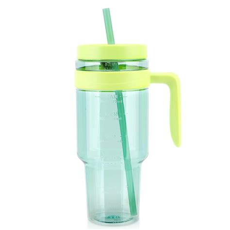 Amazon.com | Cafezi 50oz Clear Tumblers with Handle and Straw | Tritan