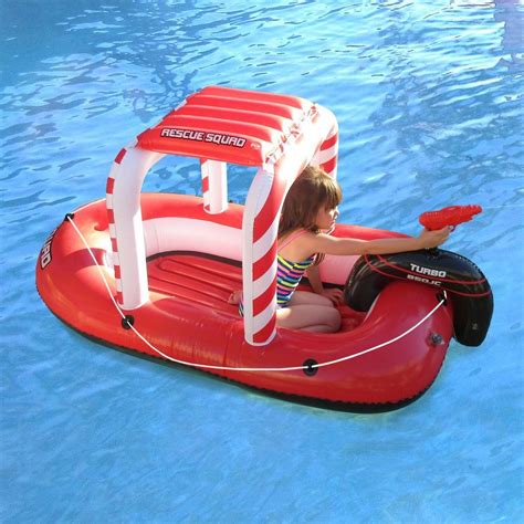 Blue Wave Rescue Squad Inflatable Boat With Squirter Nt2615 The Home Depot Inflatable Boat