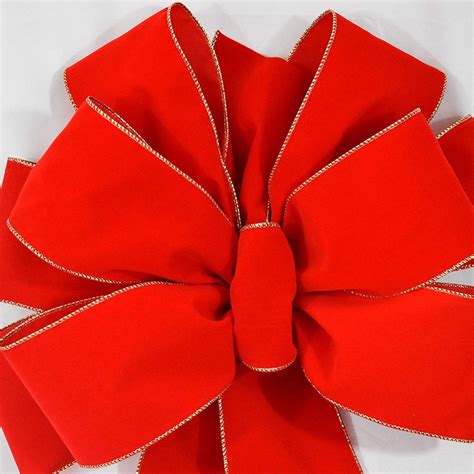 Outdoor Red Christmas Bows HomeDecorish