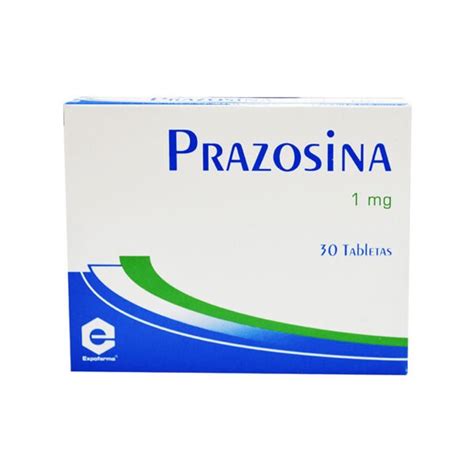 Prazosina 1 Mg Caja con 30 Tabletas Mis Droguerías Farmacenter