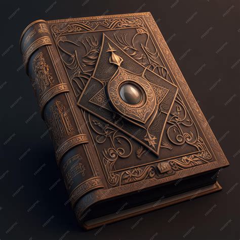 Premium Photo | Thick Magic Book Ancient Bible Closed Medieval Book ...