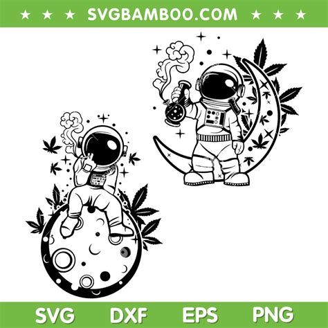 Alien Smoking Weed Svg Png