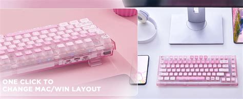 Yunzii X Pro Pink Key Wireless Hot Swappable Gasket Mounted Mecha Lisa S Blooming Creations