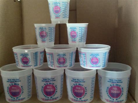 Paint Mixing Cups 8 16 32 Oz With Lids Set Of 10 Combination Of Sizes