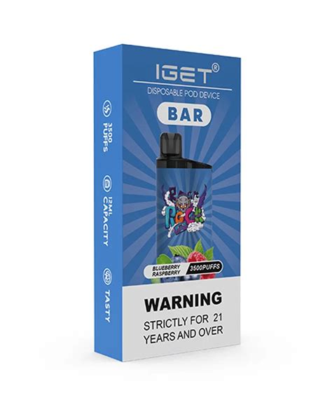 IGET Bar Blueberry Raspberry 3500 Puffs Disposable Vape Australia