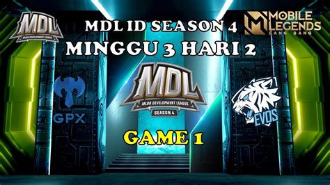 Geng Kapak Vs Evos Icon Game Mdl Id S Minggu Hari Esports Tv