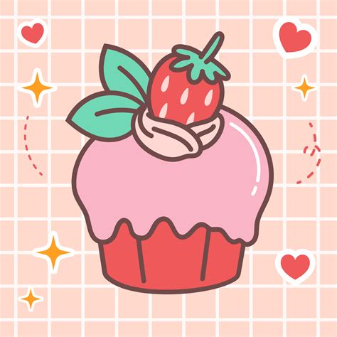 Cute Cartoon Cupcakes Wallpaper