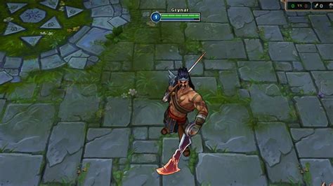 League Of Legends Skin Preview Lol Gladiator Draven Gameplay Skin