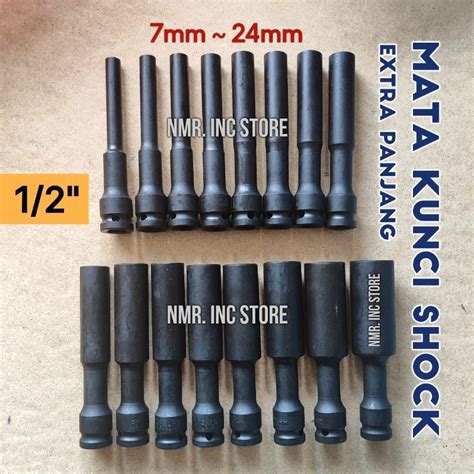 Jual Mata Kunci Shock Extra Panjang 130mm Impact 1 2 Pas Sok Socket 7