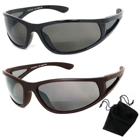 Polarized Bifocal Sunglasses Mens Womens Uv Fishing Reading Black Brown