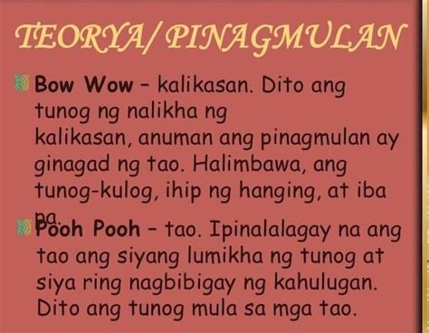 Magbigay Ng Isang Halimbawa Sa Bawat Teoryang Pangwika Brainly Ph