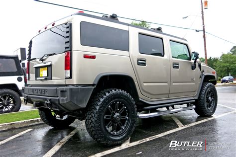 Hummer H2 with 20in Black Rhino Rockwell Wheels exclusively from Butler Tires and Wheels in ...