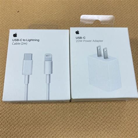 Oem Original Genuine Apple Iphone Lightning Charger Cable 6ft 20w Power Adapter Ebay