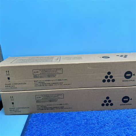 2x Sharp Mx 61nt Ba Black Toner Cartridge Genuine Oem