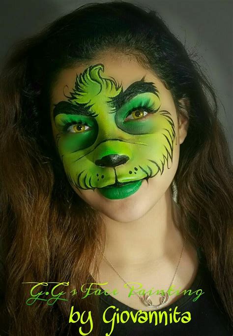 Dr. Seuss How the Grinch Stole Christmas Face paint idea Christmas Face Painting, Face Painting ...