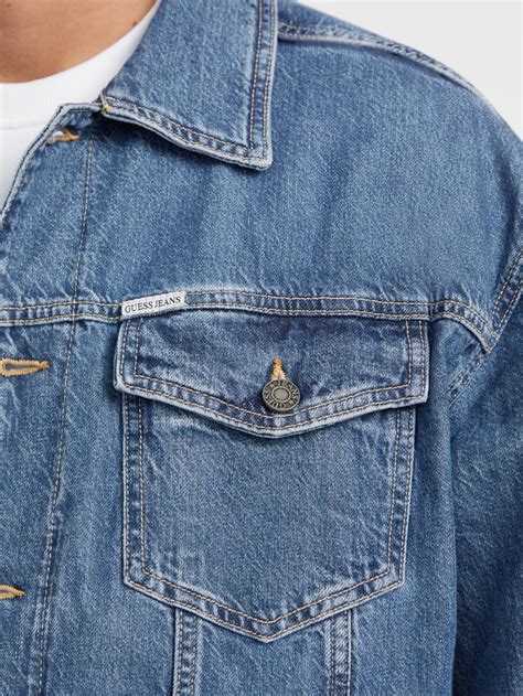 Oversized Denim Trucker Jacket Guess