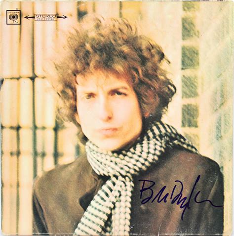 Lot Detail Bob Dylan Signed Blonde On Blonde Album Cover Beckett BAS Graded GEM MINT