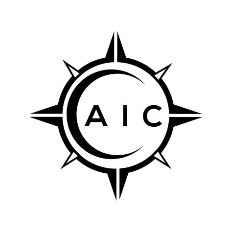 Aic Abstract Monogram Shield Logo Design On White Background Aic