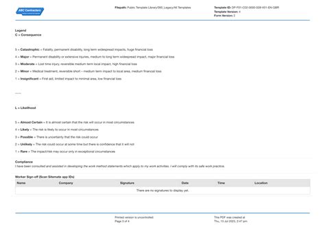 RAMS Safety Template Use And Customise The Free Template