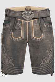 Lederhose Zac Met Riem In Bruin In De Kr Ger Dirndl Online Shop