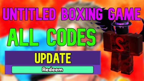 ALL Untitled Boxing Game CODES Roblox Untitled Boxing Game Codes