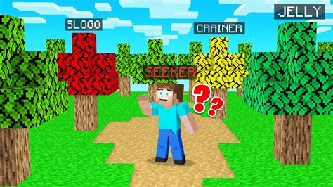 Hiding As A Giant Tree In Hide And Seek Minecraft Minecraft Videos