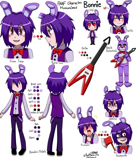 Bonnie Fnaf Humanized By Adrikoneko Mizuiro By Adrikoneko Mizuiro