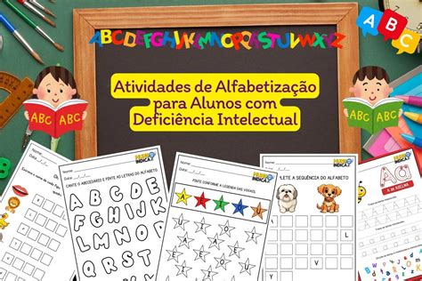 10 Atividades de Alfabetização para Alunos Deficiência Intelectual